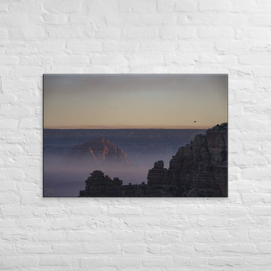 Grand Canyon Fog Peeks Canvas